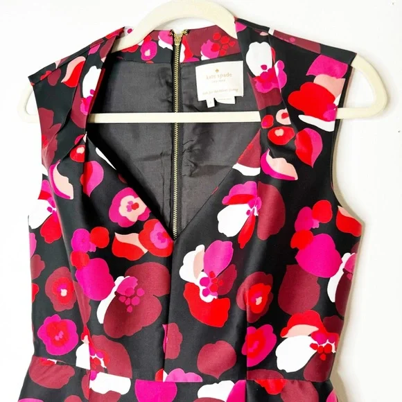 Kate Spade Falling Florals Fit and Flare Dress Size 4 - Picture 5 of 6